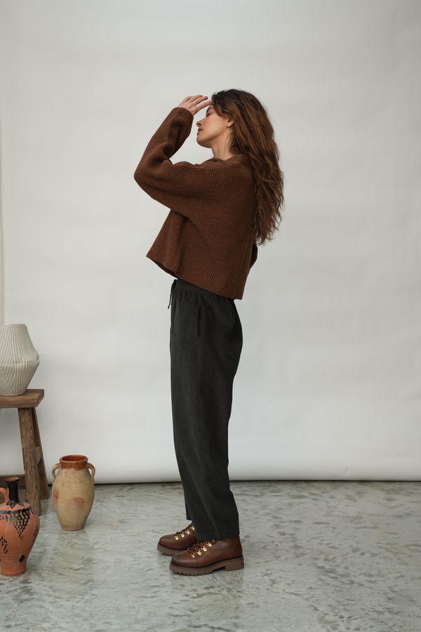 Leo Recycled Wool Sweater | Tan Marl