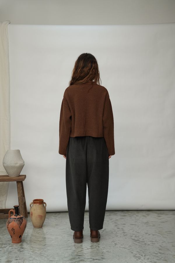 Leo Recycled Wool Sweater | Tan Marl