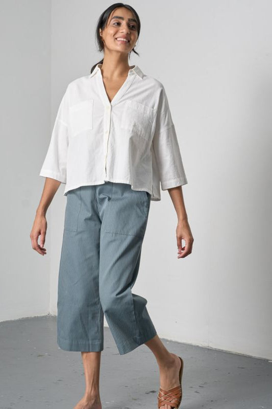 Anna Culottes | Striped Slate