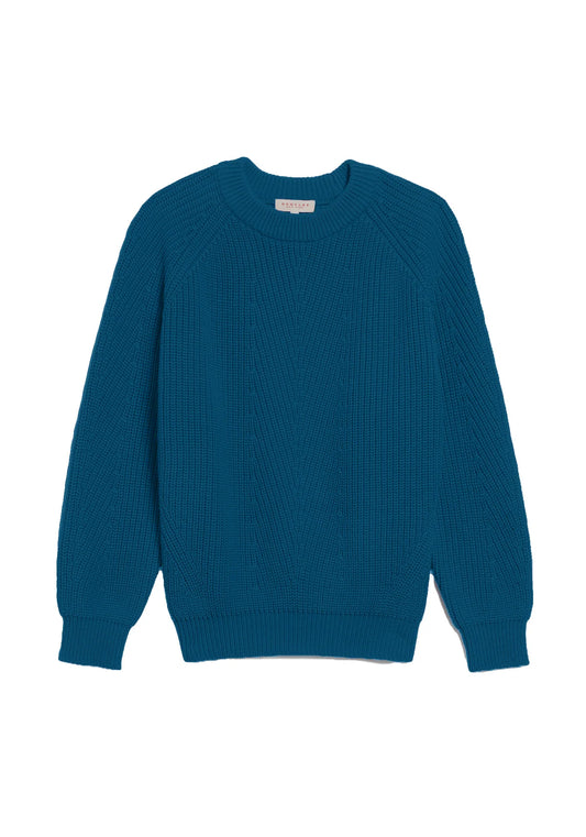 Chelsea Cotton Sweater | Deep Ocean