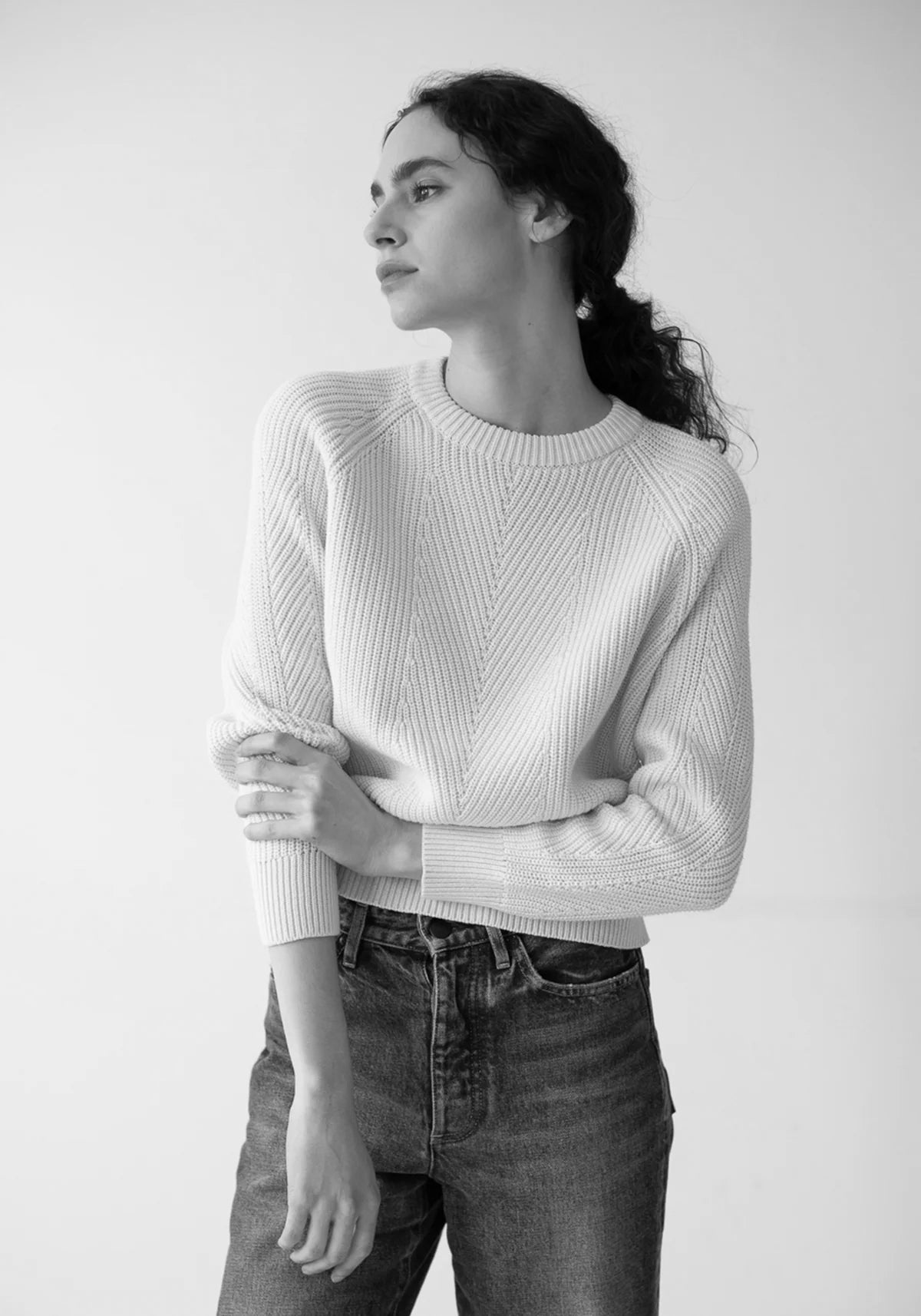 Chelsea Cotton Sweater | Sandstone