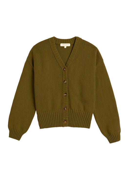 Vivian Cotton Cardigan | Moss Organic
