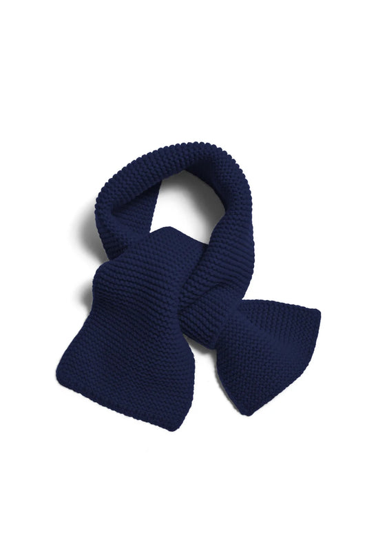 Cadfan Mini Scarf | Navy Wool