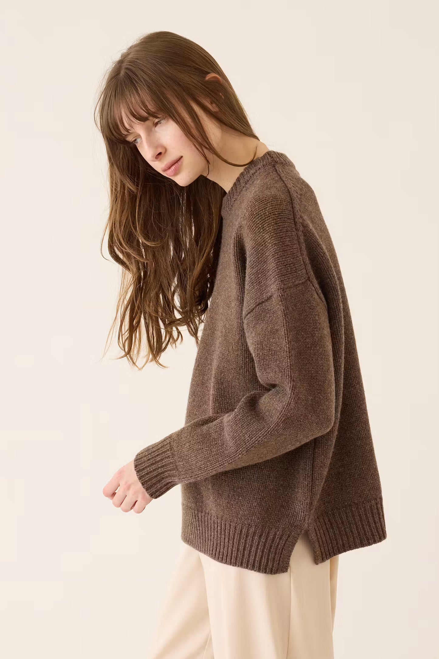 Maude Merino Wool Sweater | Bark
