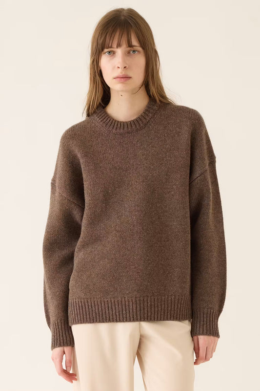 Maude Merino Wool Sweater | Bark
