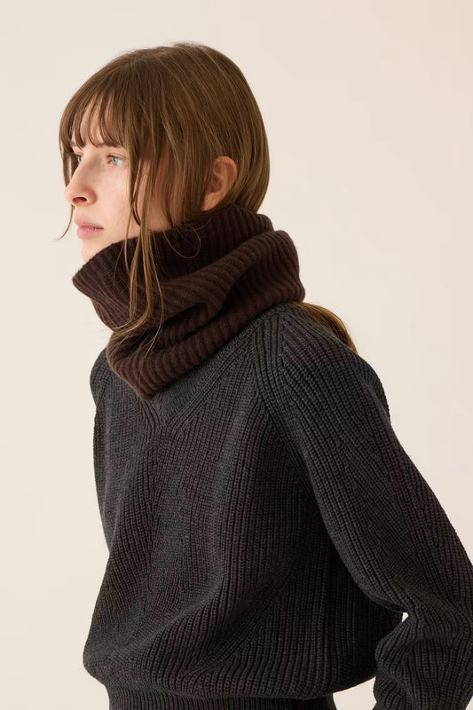 Aspen Cashmere Muffler | Espresso