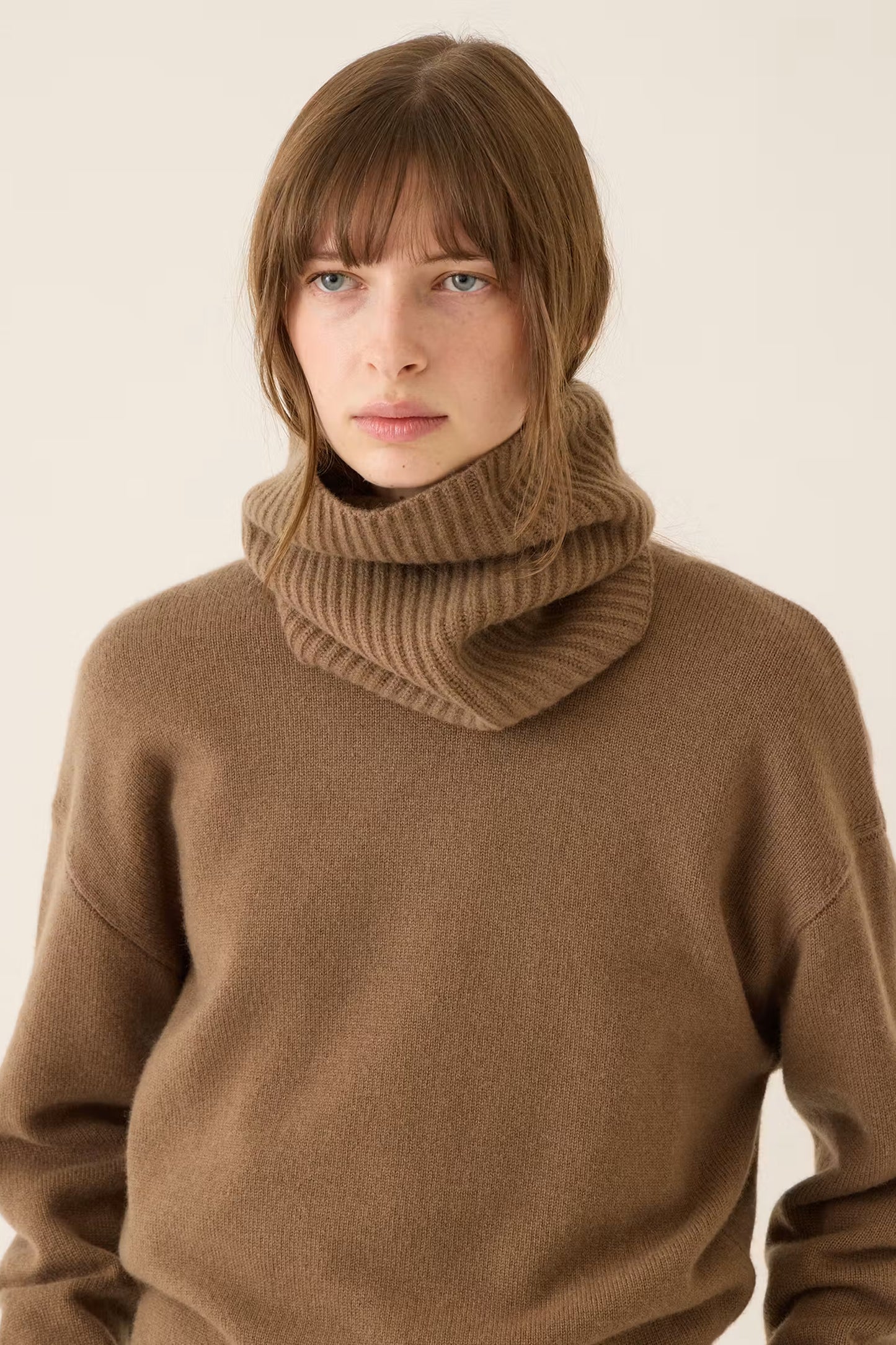 Aspen Cashmere Muffler | Hazelnut