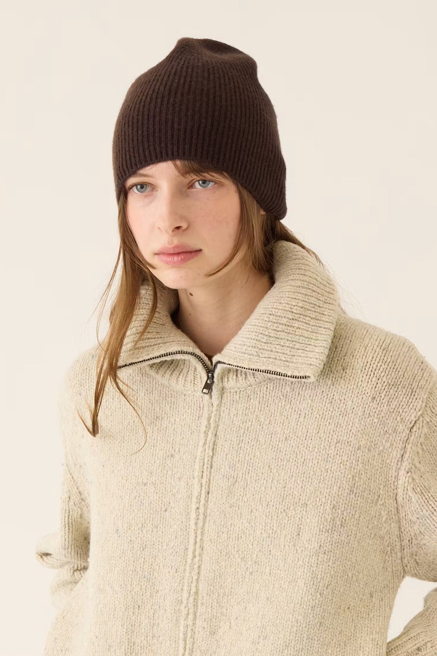 Ryan Cashmere Beanie | Espresso