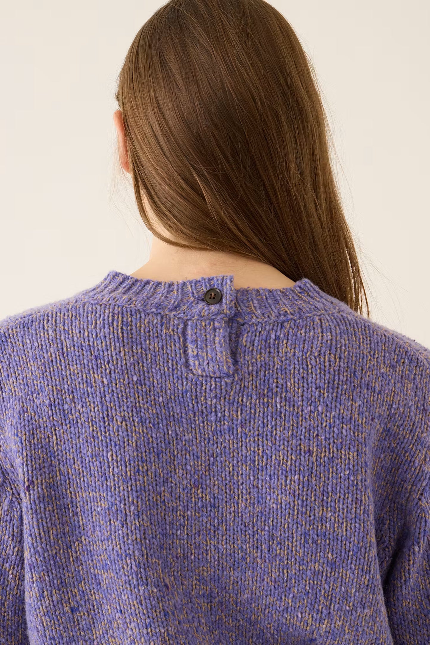 Talia Wool Alpaca Sweater | Lavender Confetti