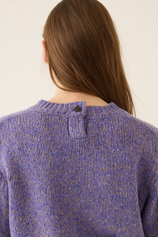Talia Wool Alpaca Sweater | Lavender Confetti