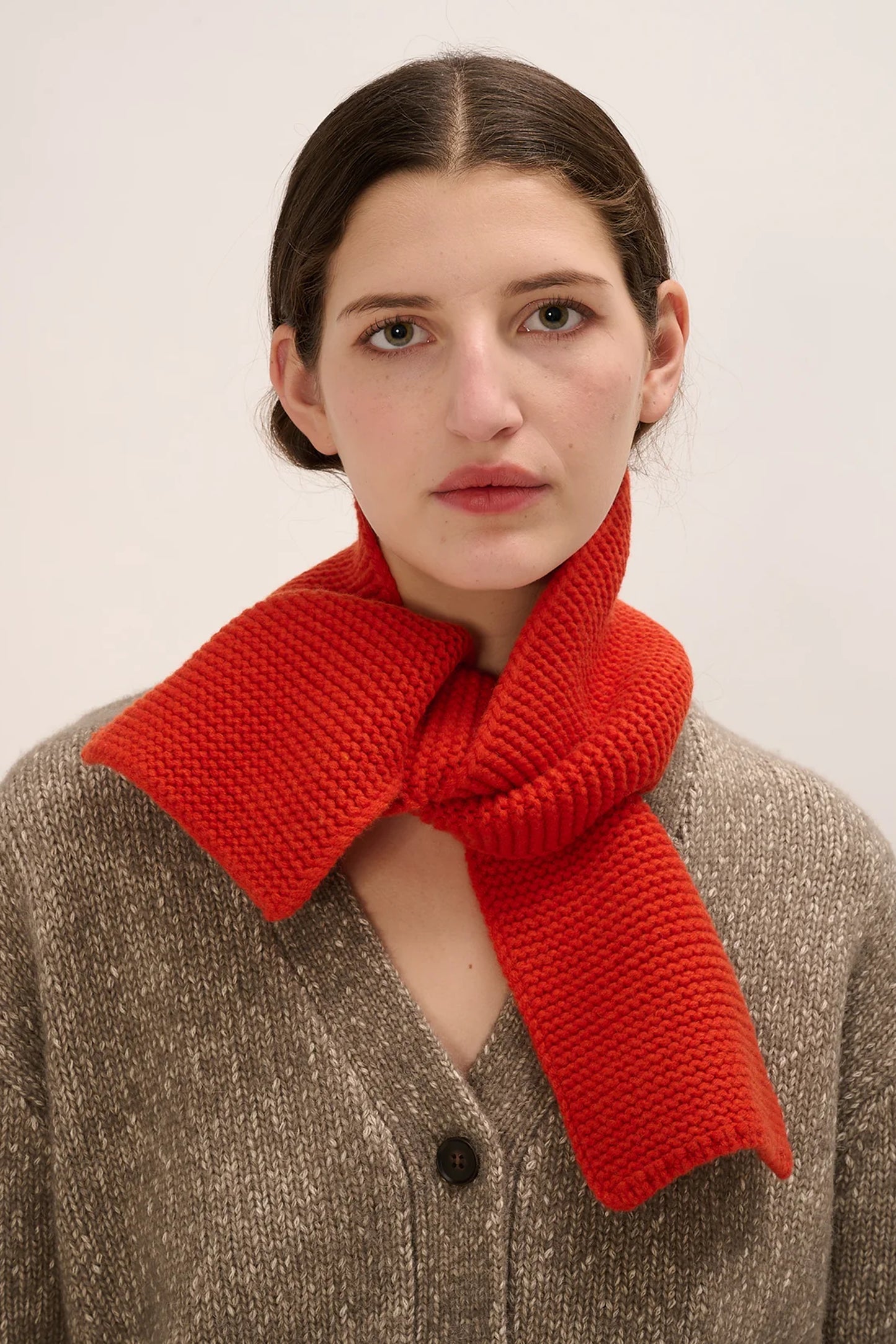 Cadfan Knit Scarf | Pepper Merino