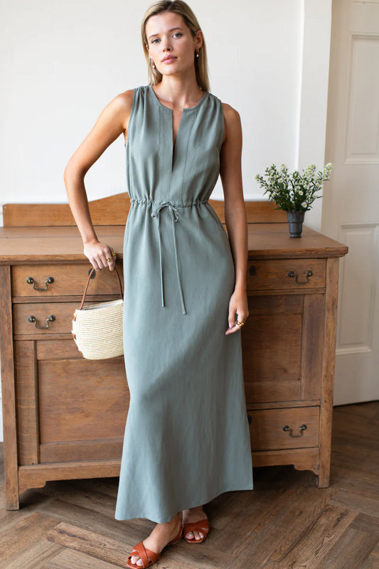 Grecian Keyhole Dress | Agave Linen