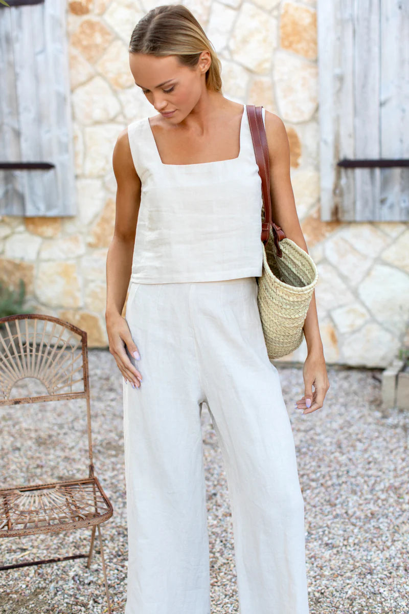 Roma Pant | Natural Linen