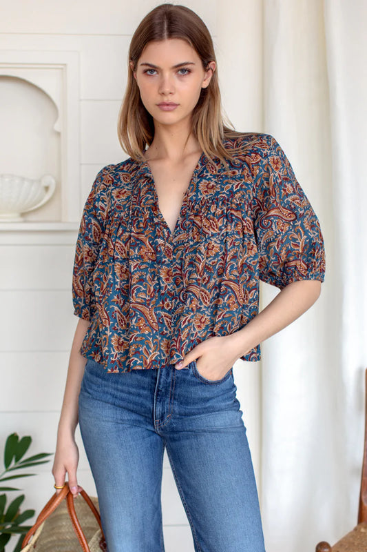 Puff Sleeve Isla Top | Tamara Organic