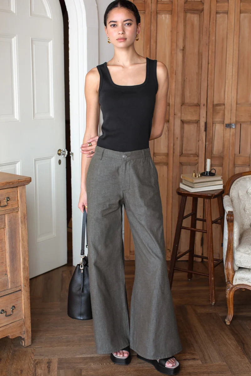 Tulip Trouser | Dark Olive