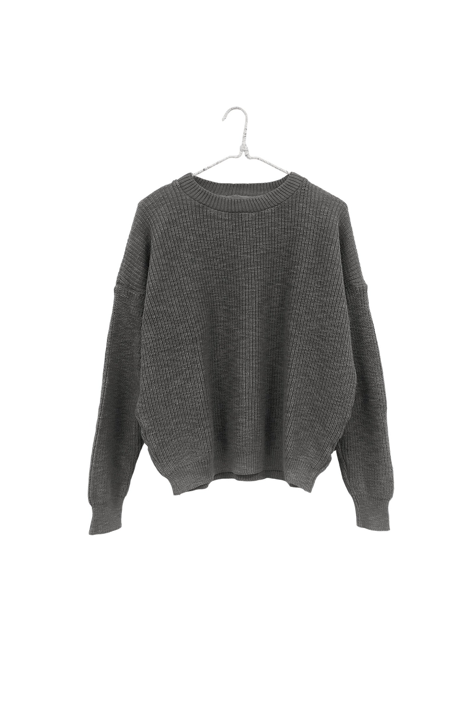 It Is Well LA - Elevated Ethical Basics Made in USA - Chunky Cotton Pull-On Sweater