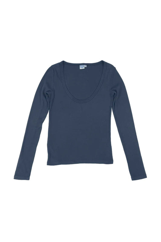 Paseo Long Sleeve Tee | Navy Organic