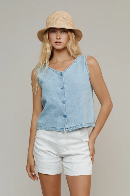 Skyline Vest | Summer Denim