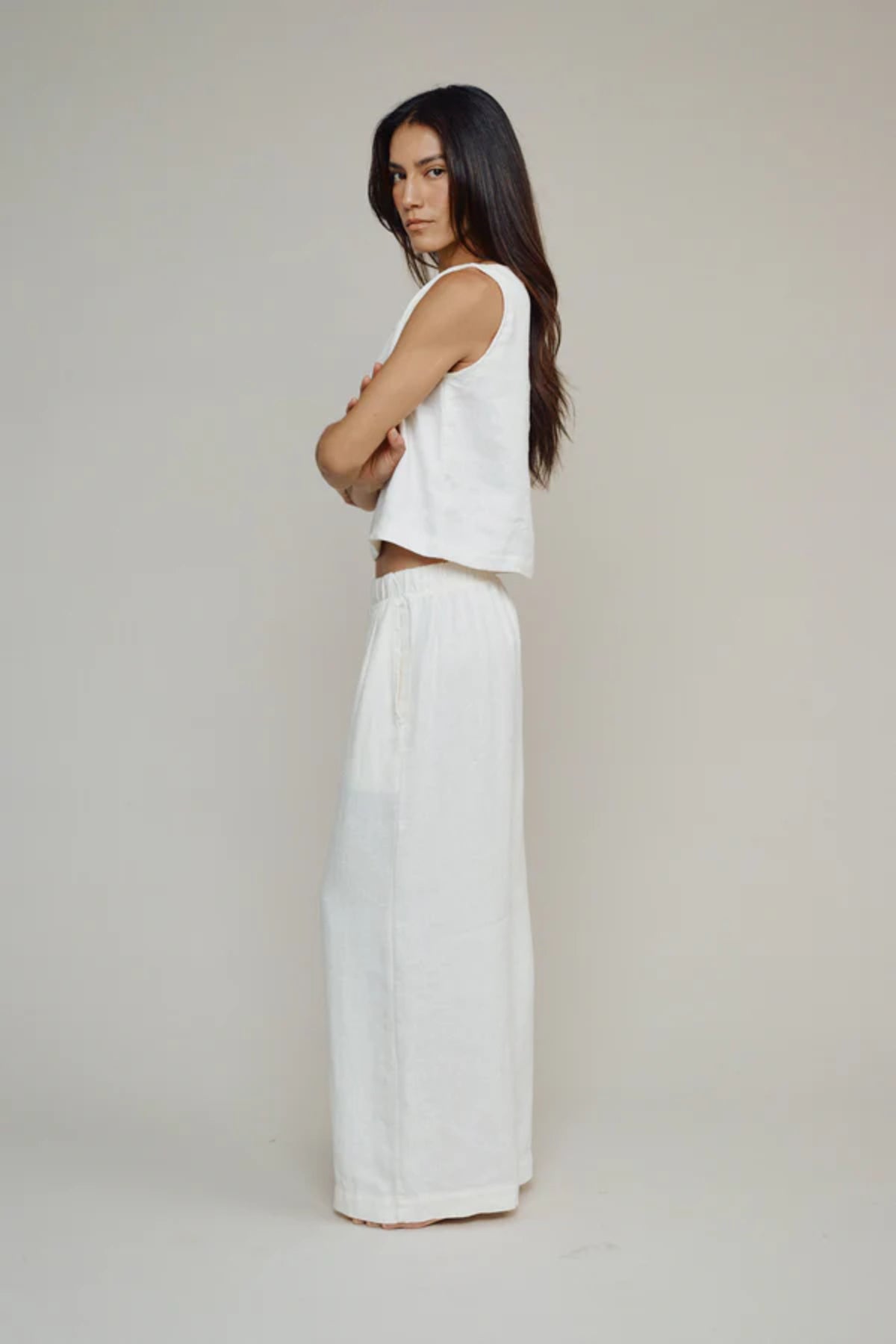 Teton Hemp Tank | Washed White Organic