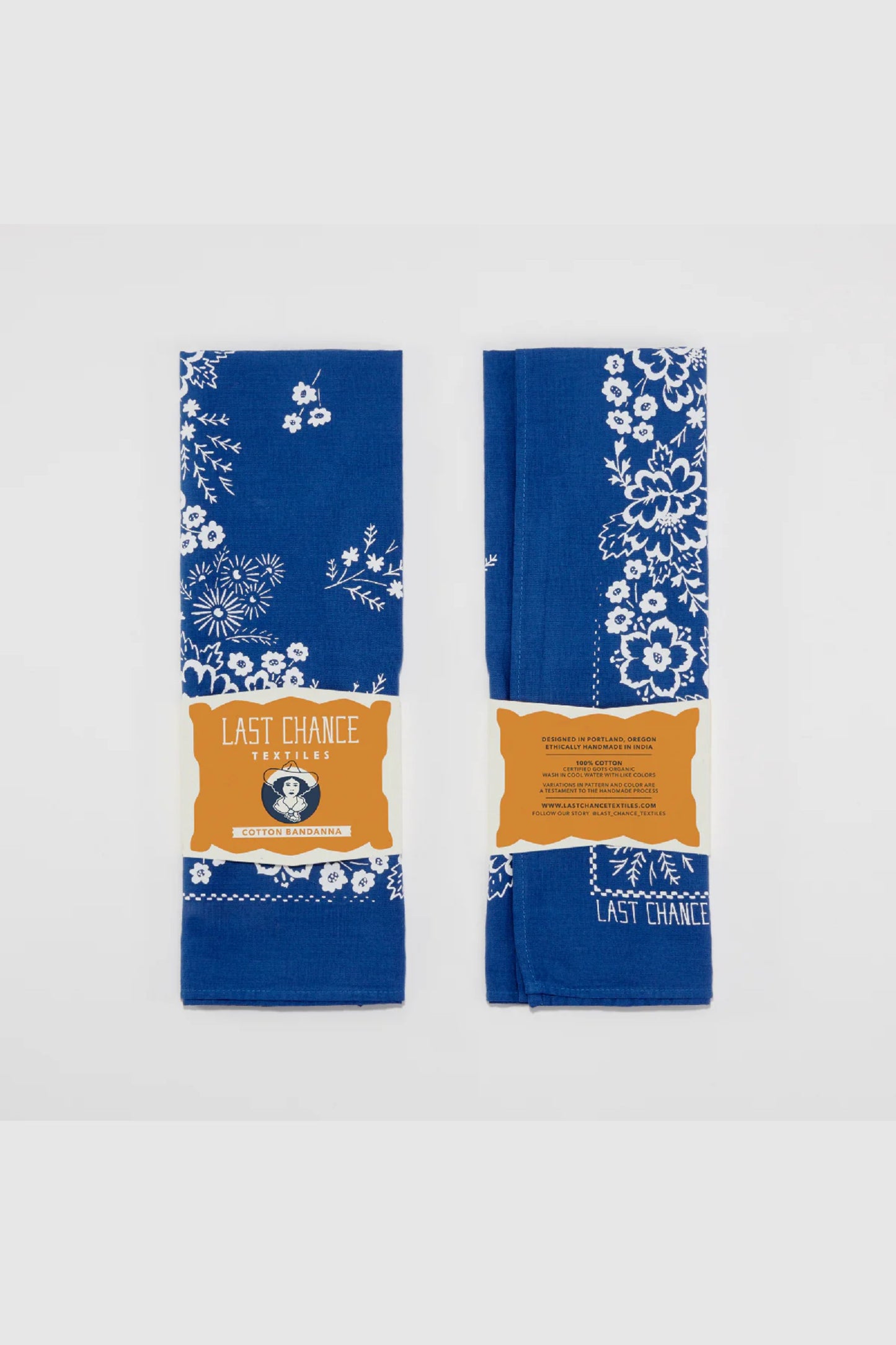 Cotton Field Bandana | Azure Blue