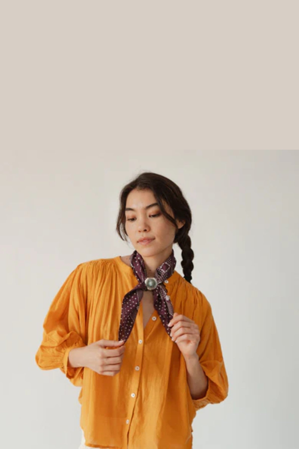 Cotton Daisy Bandana | Plum