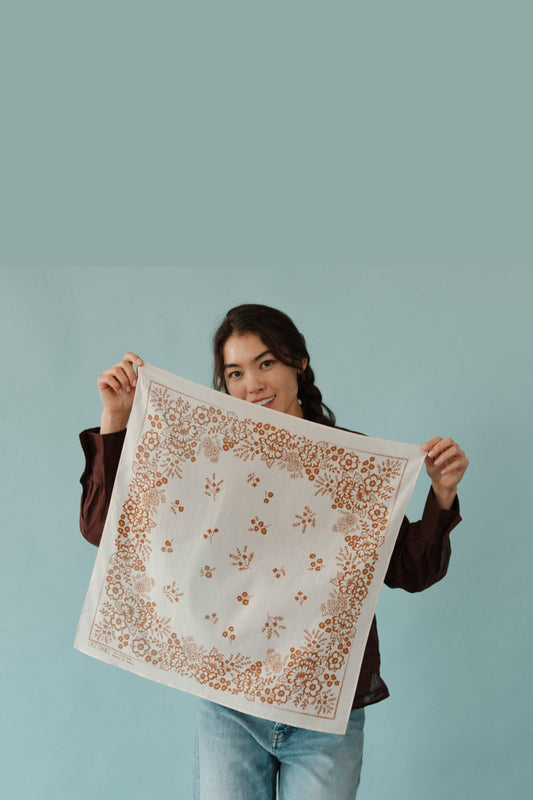 Cotton Field Bandana | Almond