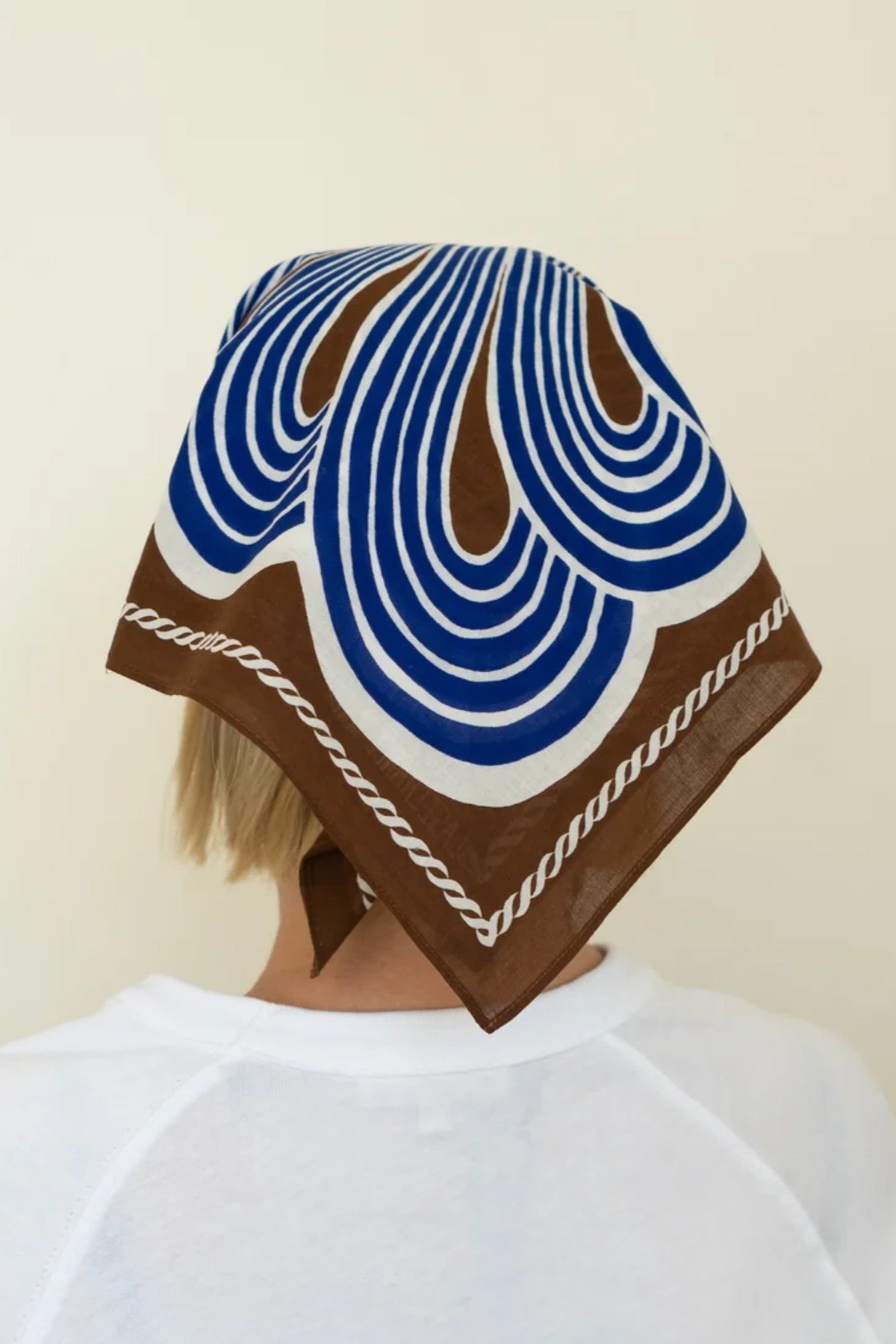 Cotton Spiral Bandana | Cocoa