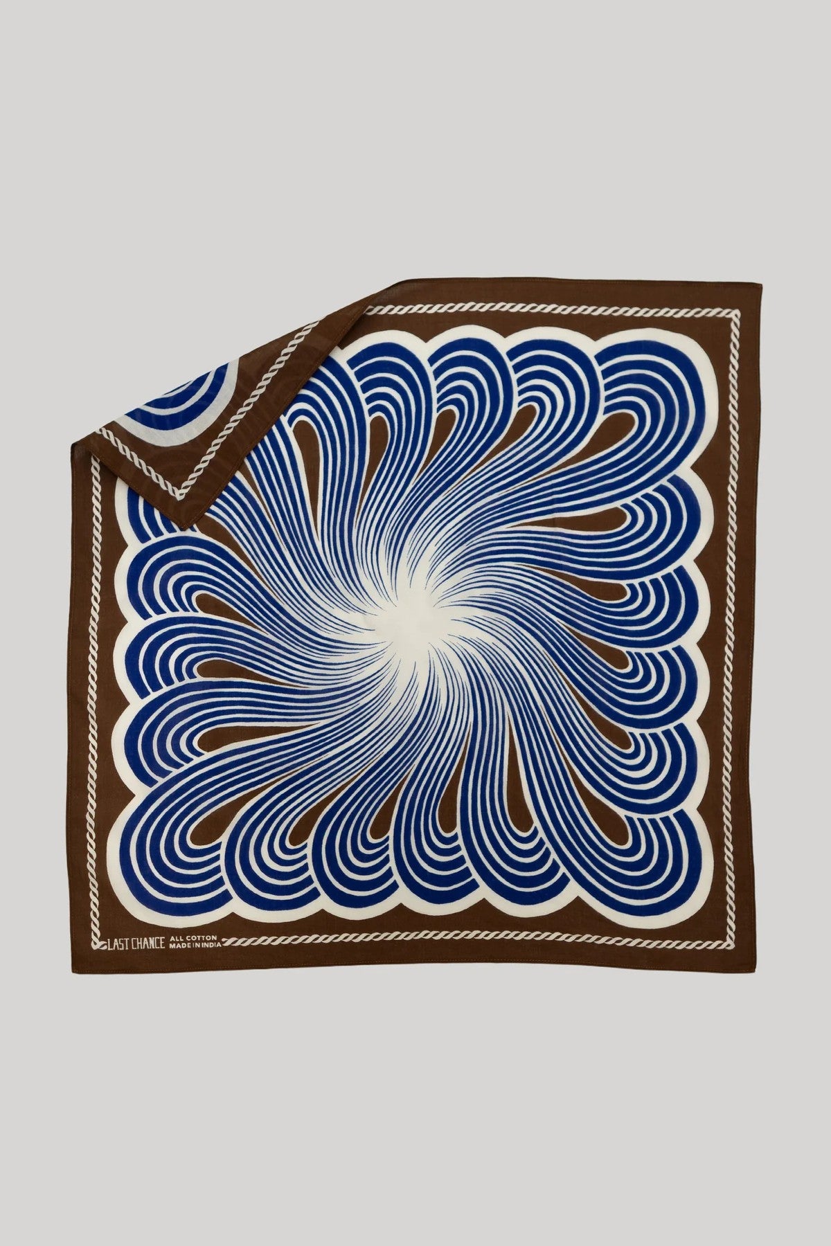 Cotton Spiral Bandana | Cocoa