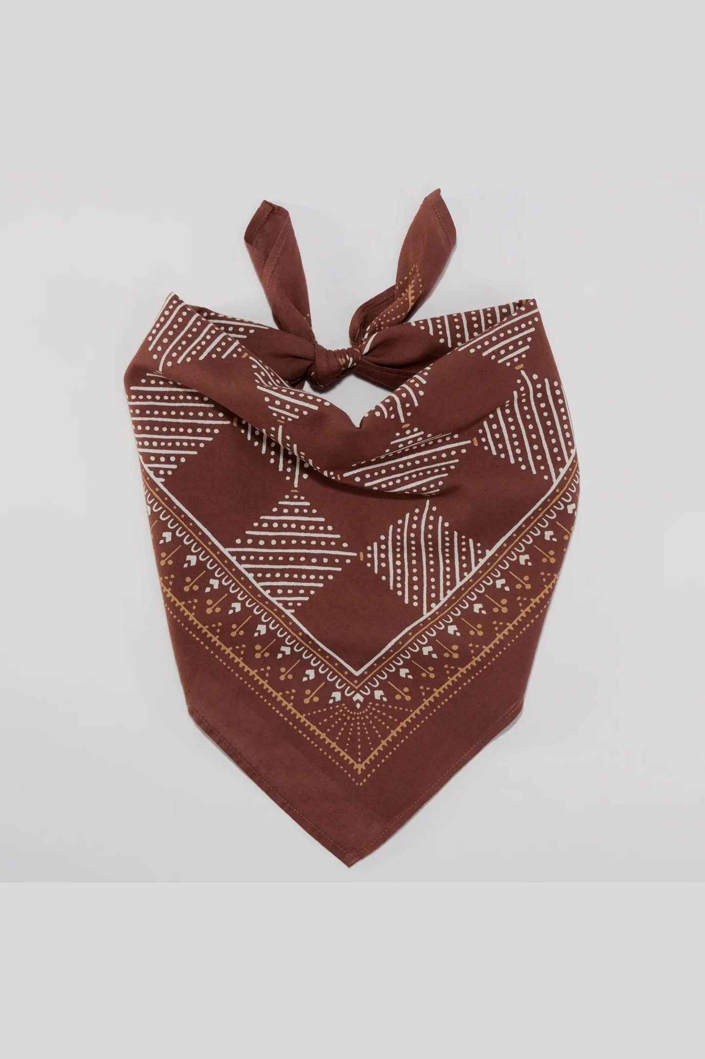 Cotton Checker Bandana | Cocoa