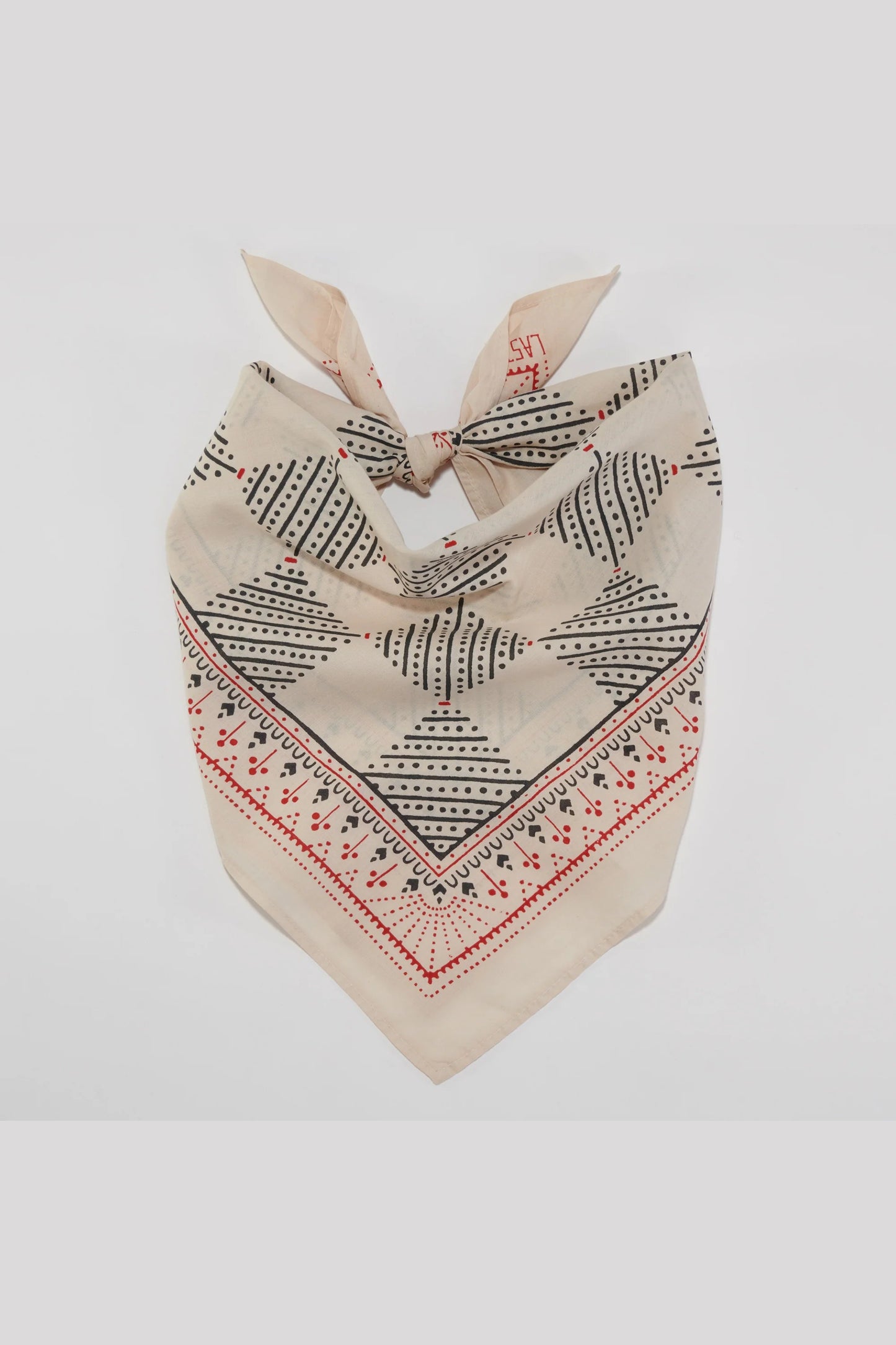 Cotton Checker Bandana | Sand