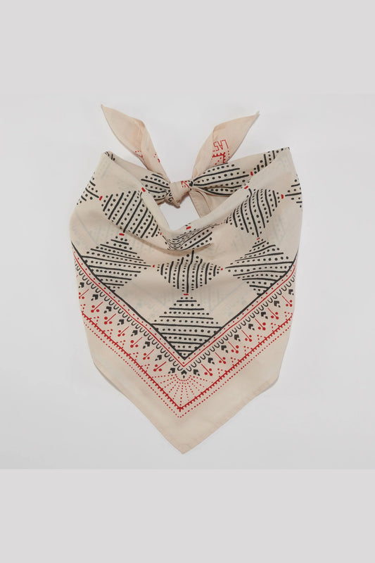 Cotton Checker Bandana | Sand