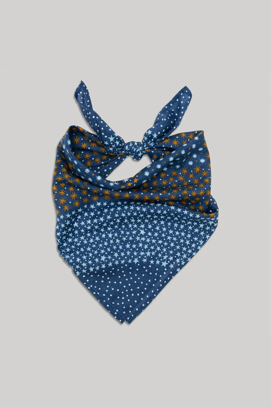 Cotton Starry Bandana | Navy Blue