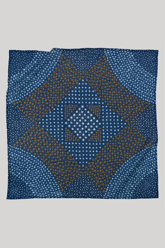 Cotton Starry Bandana | Navy Blue