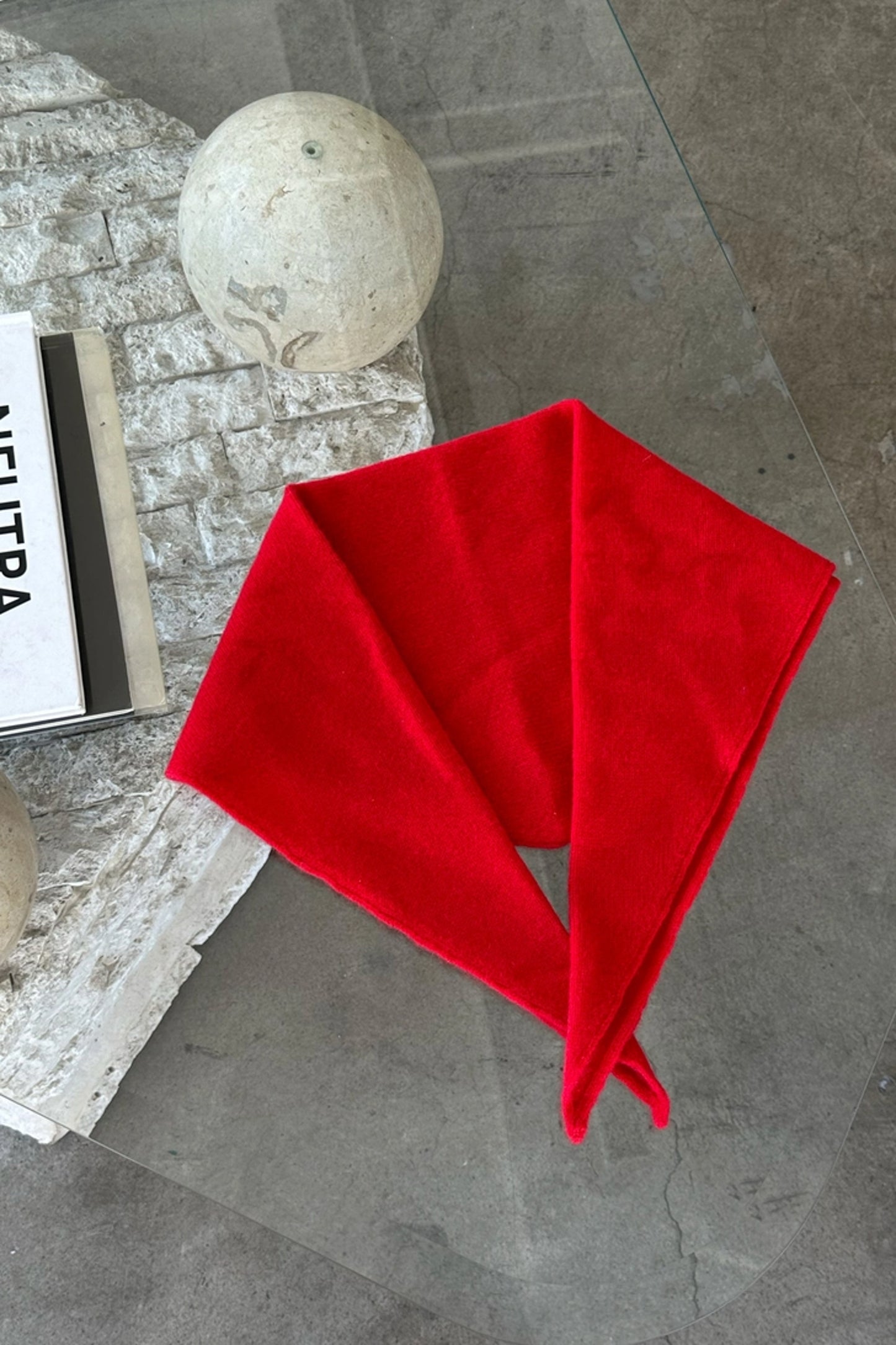 Cashmere Bandana | Cherry Red