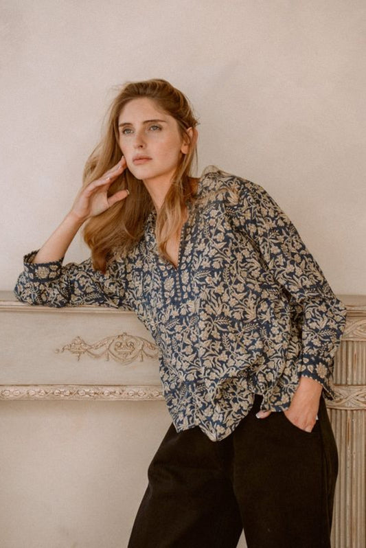 Willow Modal Blouse | Delia Print