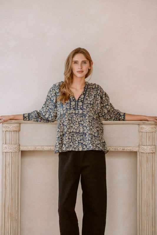 Willow Modal Blouse | Delia Print