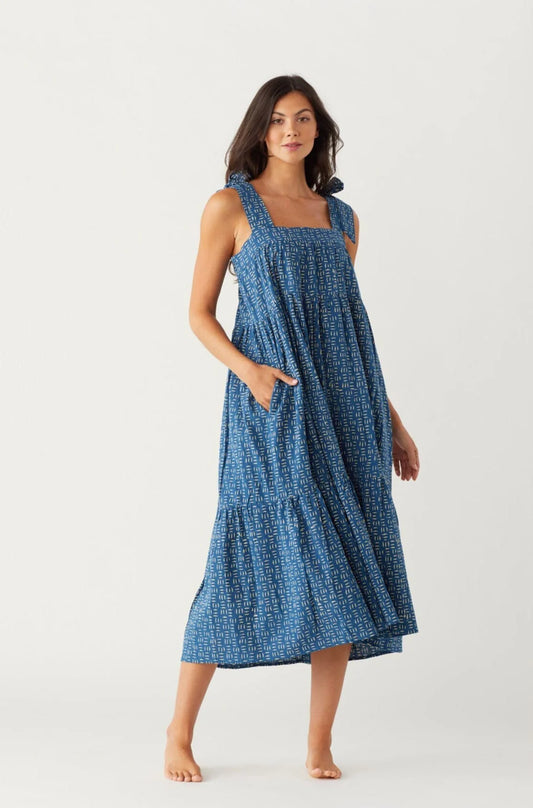 Cotton Rowan Sundress | Joni Ikat