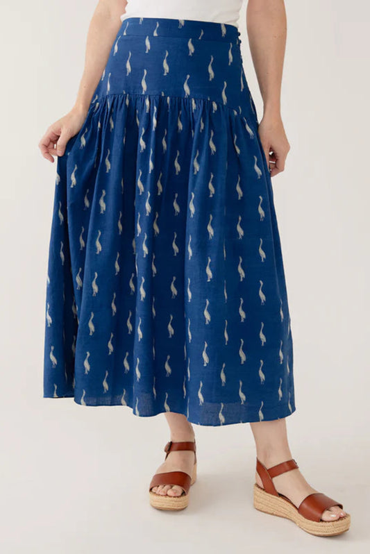 Sylvie Drop Waist Skirt | Indigo Goose