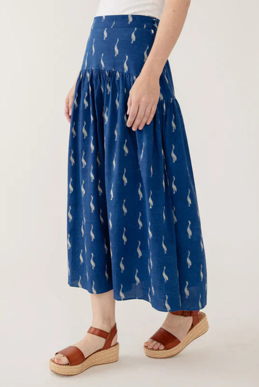 Sylvie Drop Waist Skirt | Indigo Goose