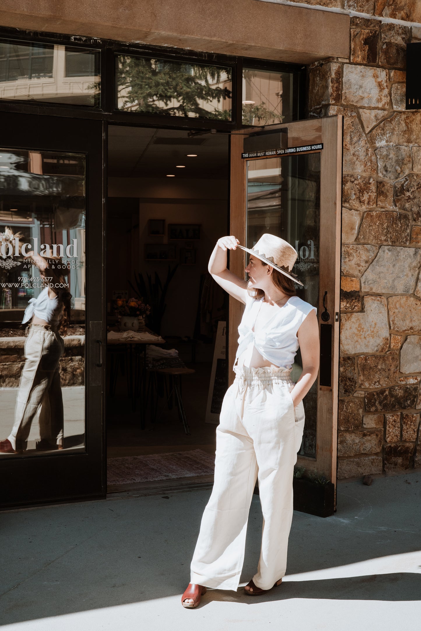 Kampot High Waisted Pant | Deadstock Cream Linen