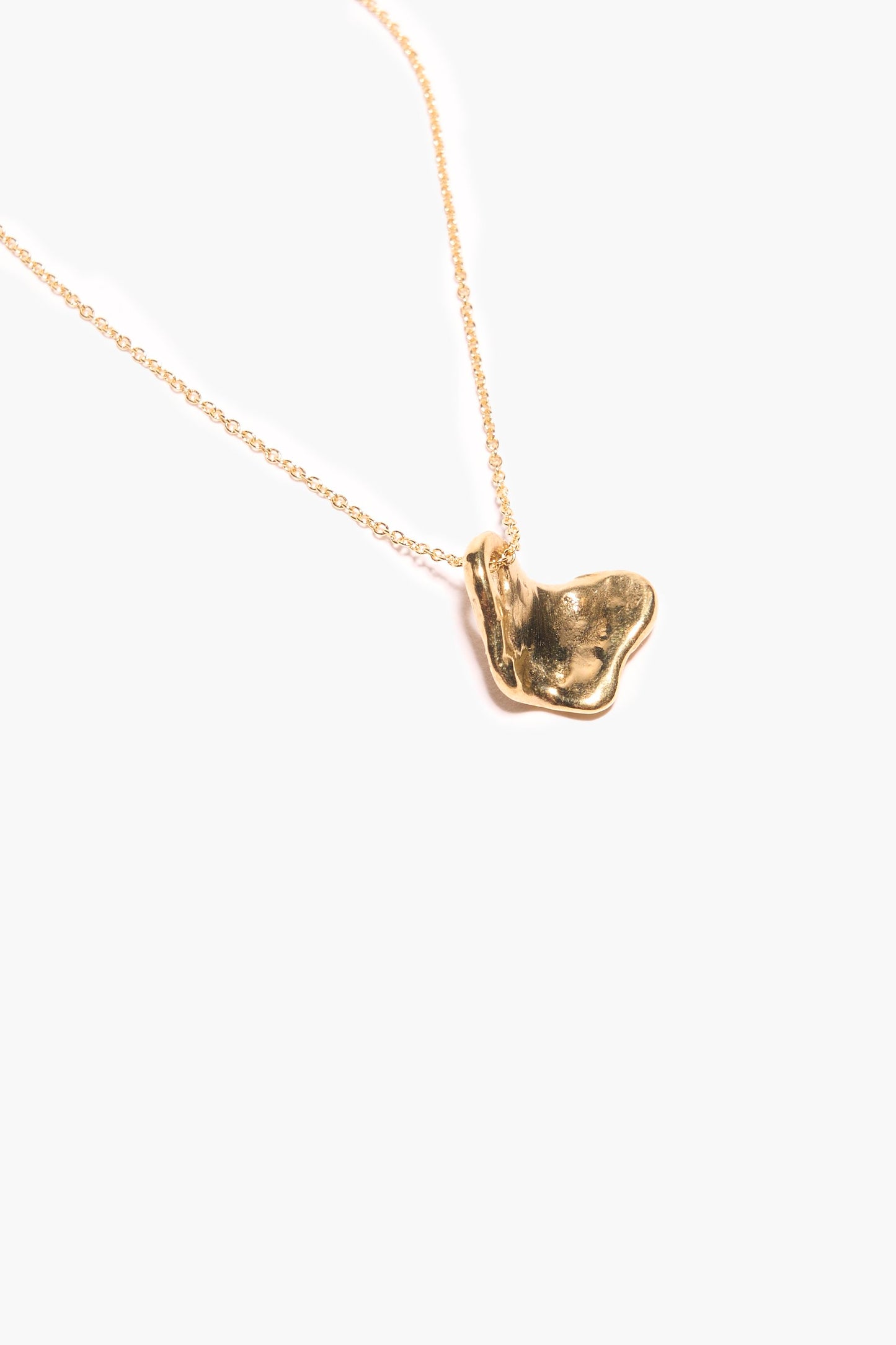 Papillon Pendant | Recycled Brass + Goldfill Chain