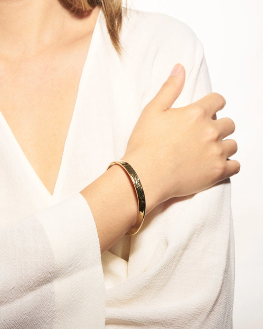Sabine Hammered Cuff | Recycled Brass