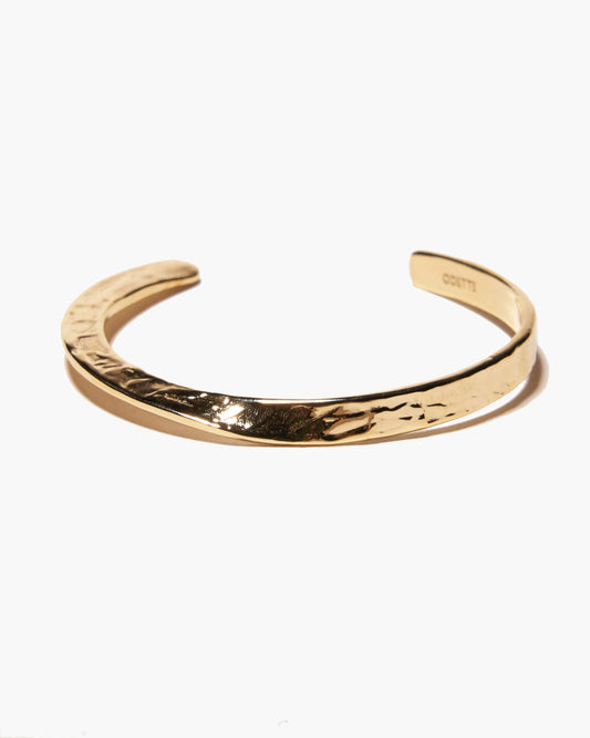 Sabine Hammered Cuff | Recycled Brass