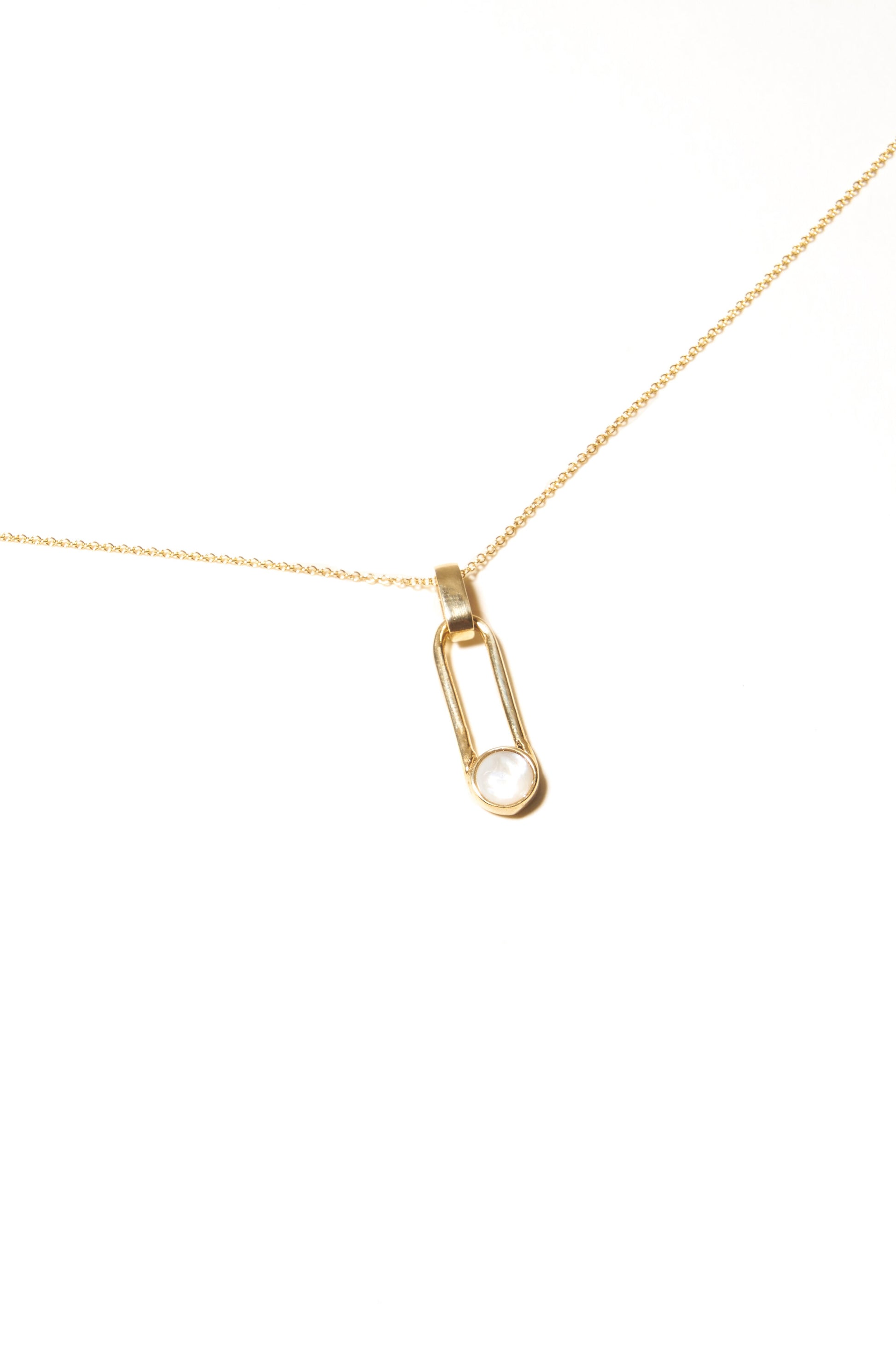 ODETTE_NY_Aura_Minimal_Pendant_Necklac_Mother_of_Pearl_Accent_on_GOLDFILL_CHAIN_Handmade_in_USA_Jewelry