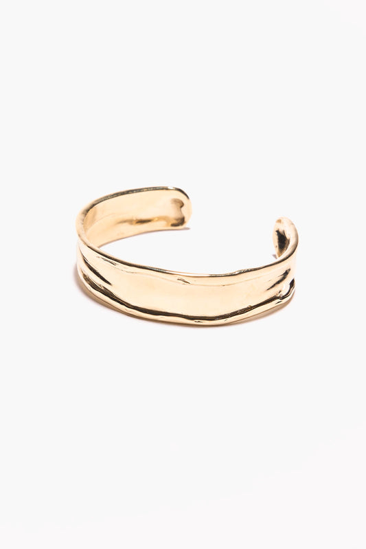 ODETTE_NY_Blanca_Chunky_Gold_Cuff_Bracelet_Recycled_Brass_Handmade_in_USA