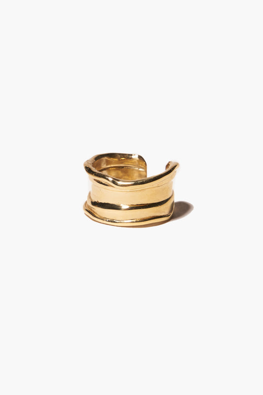 ODETTE_NY_Blanca_Chunky_Gold_Ring_Recycled-Brass_Handmade_in_USA