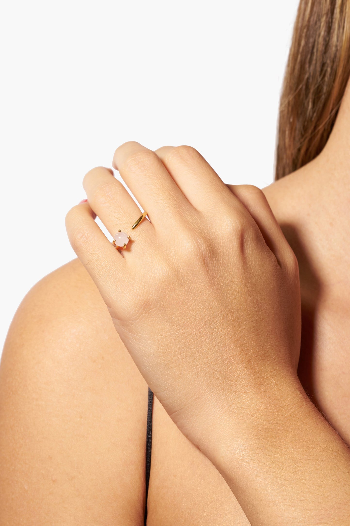 ODETTE_NY_Open_Style_Klint_Gold_Stacking_Ring_with_Rose_Quartz_Stone_Accent_Handmade_in_USA