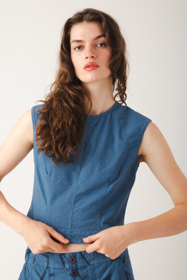 Interval Shell Top | Marine Organic