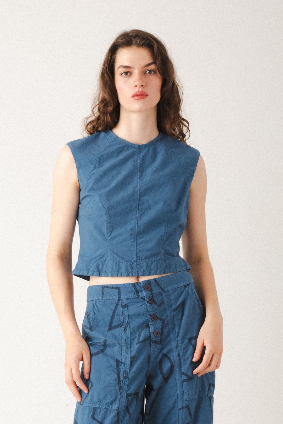 Interval Shell Top | Marine Organic