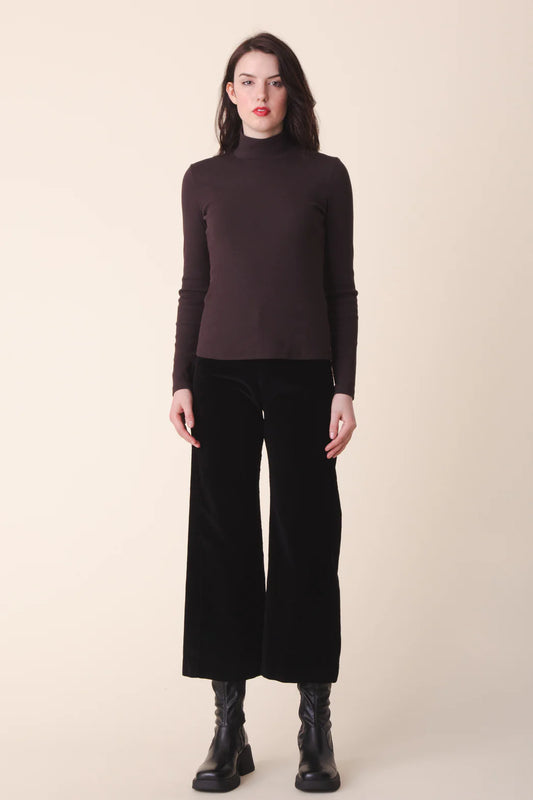 Knack Wide Leg Pant | Black Cord